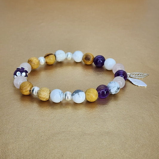 Bracelet An-Cestral – Pierres Naturelles, Palo Santo & Argent 925 Fée de Laurier