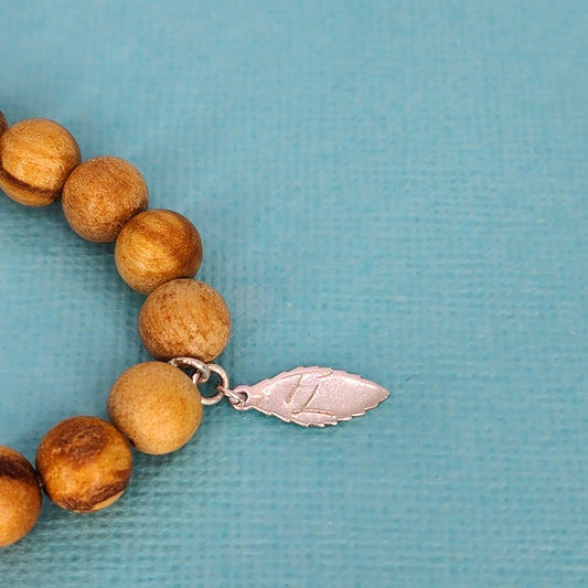 Bracelet Sagesse Posée - Lave, Palo Santo & Argent Fée de Laurier