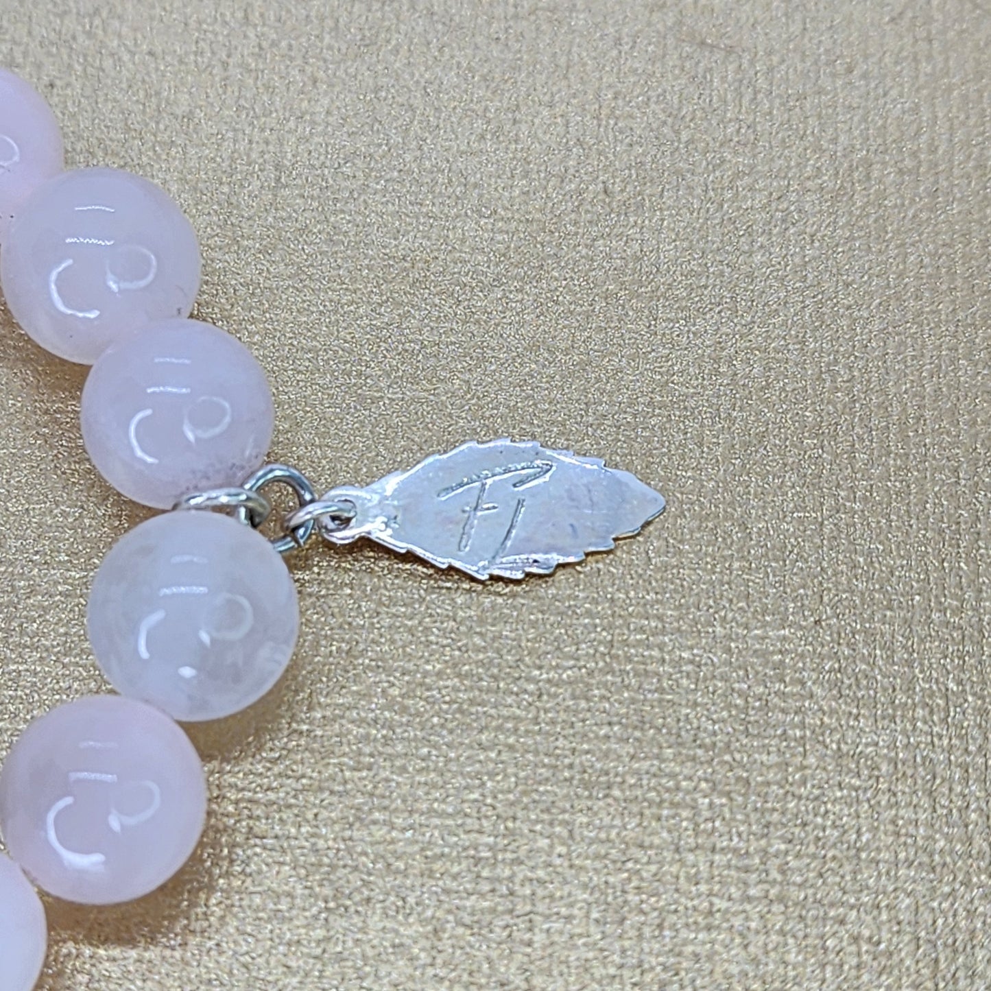 Bracelet Lumière Pure – Quartz Rose - Howlite & Argent Fée de Laurier