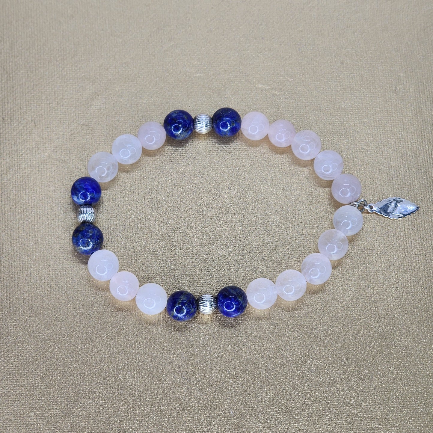 Bracelet Harmonie Sacrée – Quartz - Lapis Lazuli & Argent Fée de Laurier