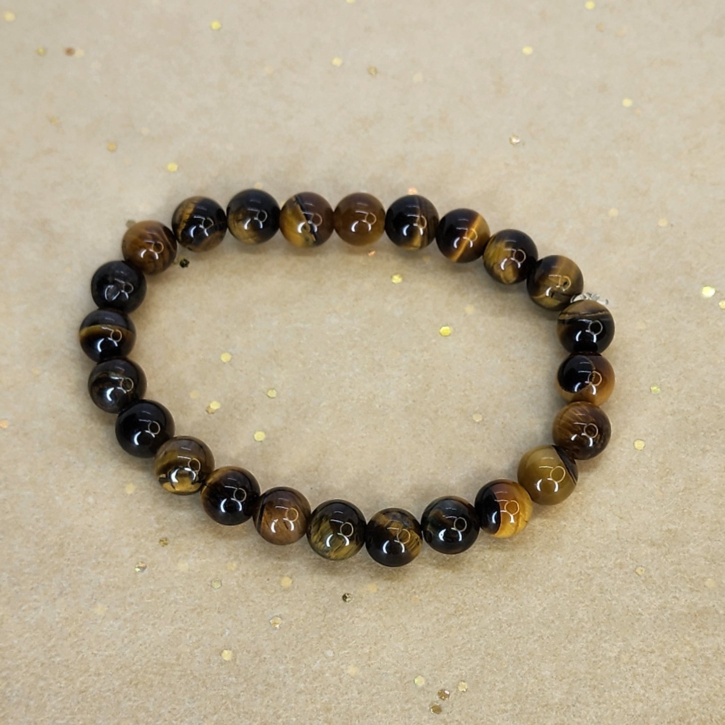 Bracelet Puissance Ancestrale - Œil de Tigre Fée de Laurier