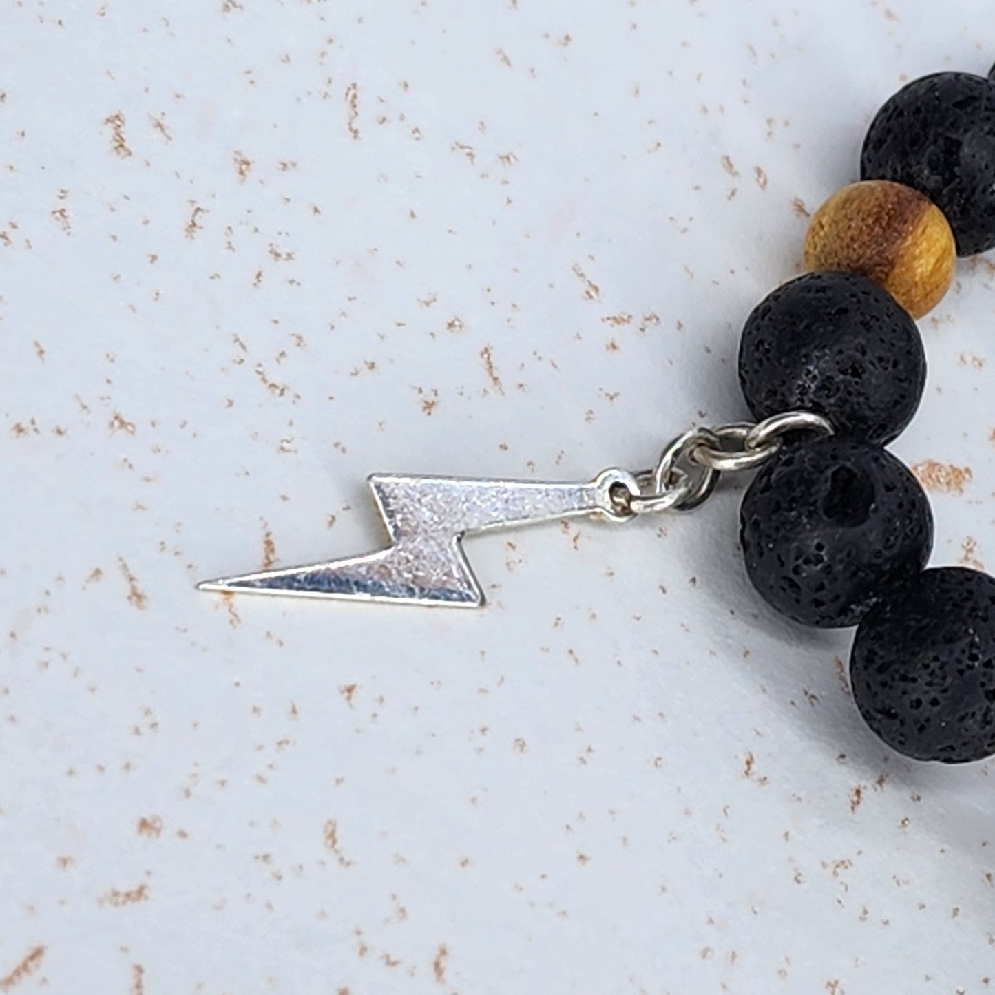 Energie Ancestral – Pierre de Lave, Palo Santo & Argent 925 Fée de Laurier