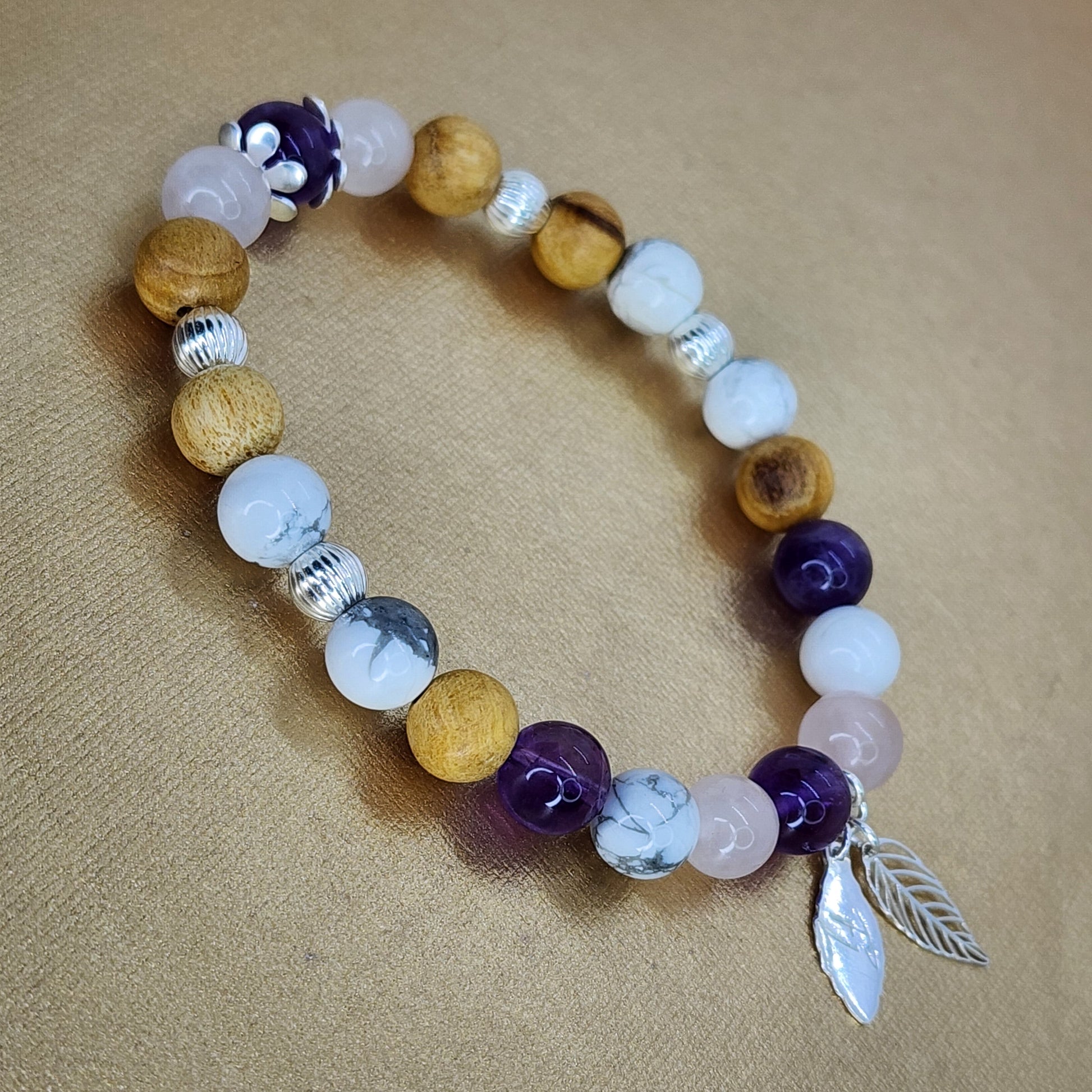 Bracelet An-Cestral – Pierres Naturelles, Palo Santo & Argent 925 Fée de Laurier