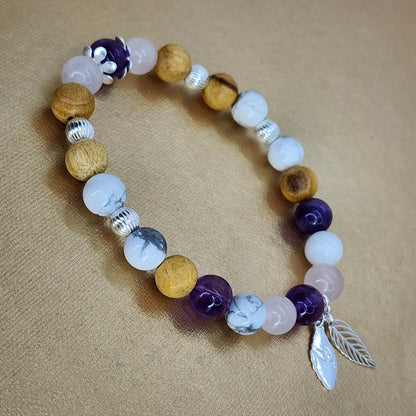 Bracelet An-Cestral – Pierres Naturelles, Palo Santo & Argent 925 Fée de Laurier