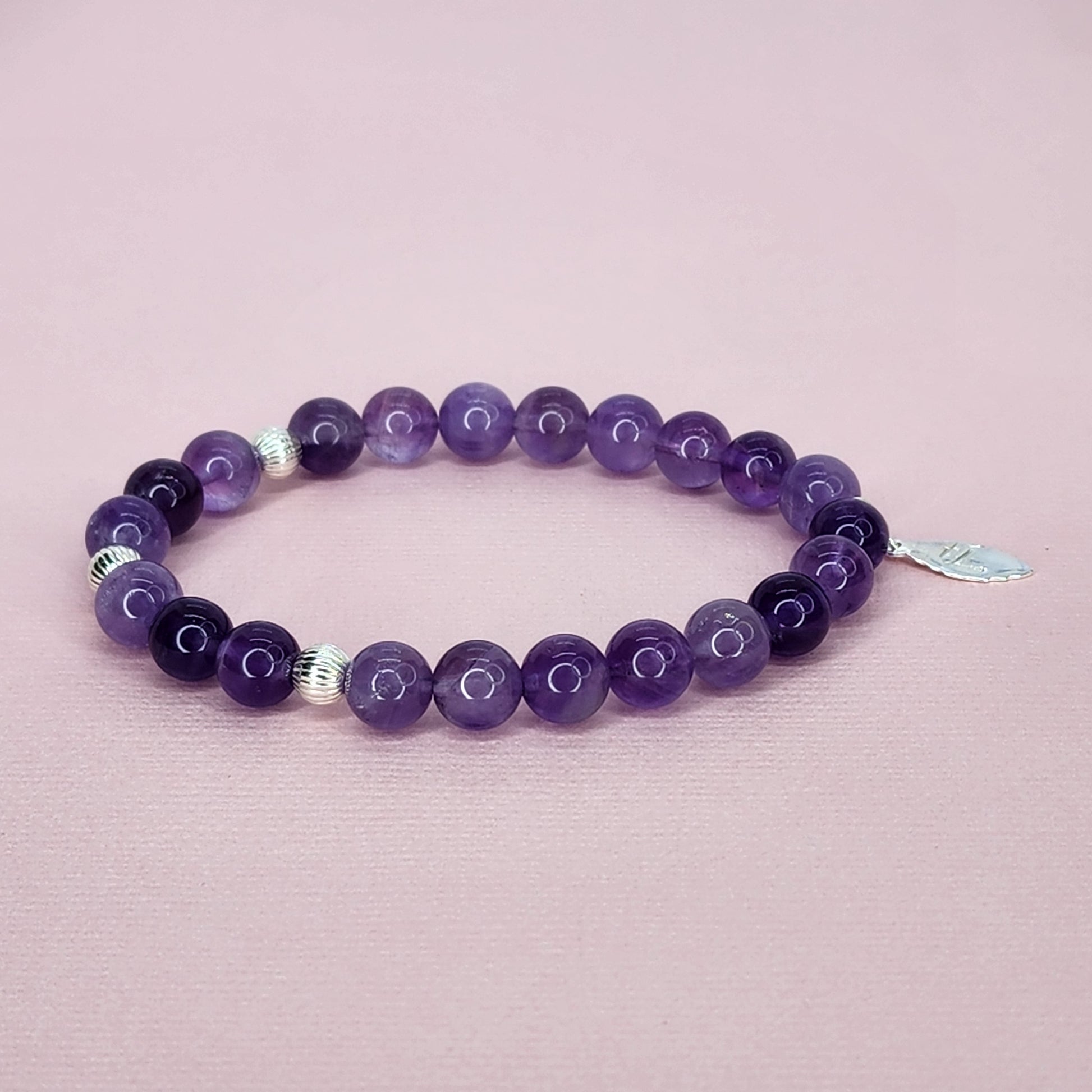 Bracelet Eclats Mystiques - Améthyste -Argent 925 Fée de Laurier