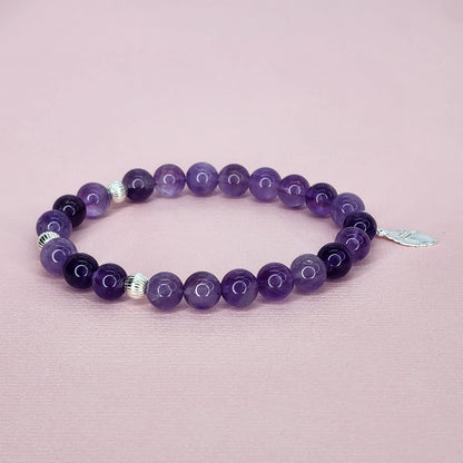 Bracelet Eclats Mystiques - Améthyste -Argent 925 Fée de Laurier