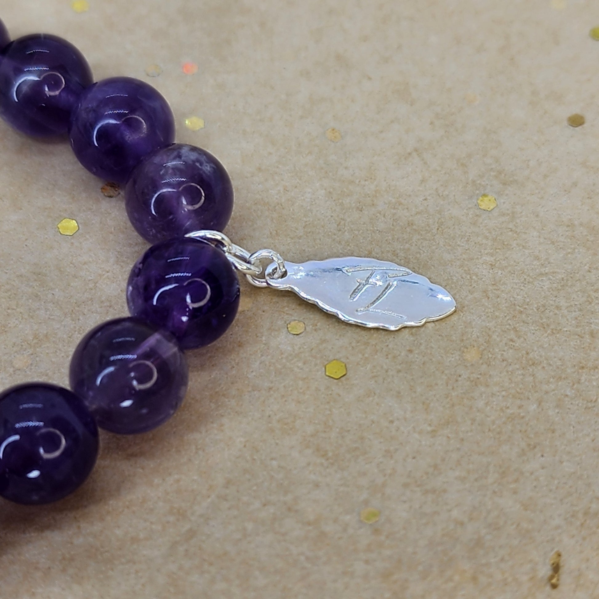 Bracelet Connexion Sacrée - Améthyste - Howlite & Argent Fée de Laurier