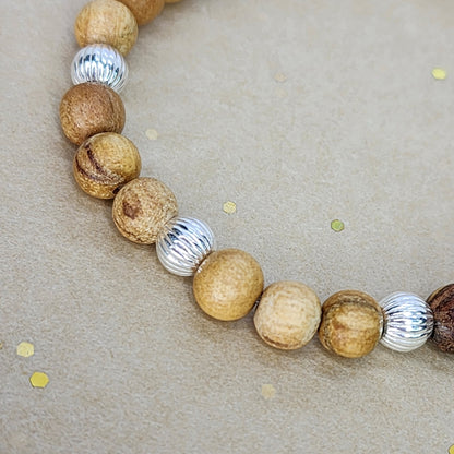 Bracelet La Sagesse de Lili - Palo Santo & Argent 925 Fée de Laurier