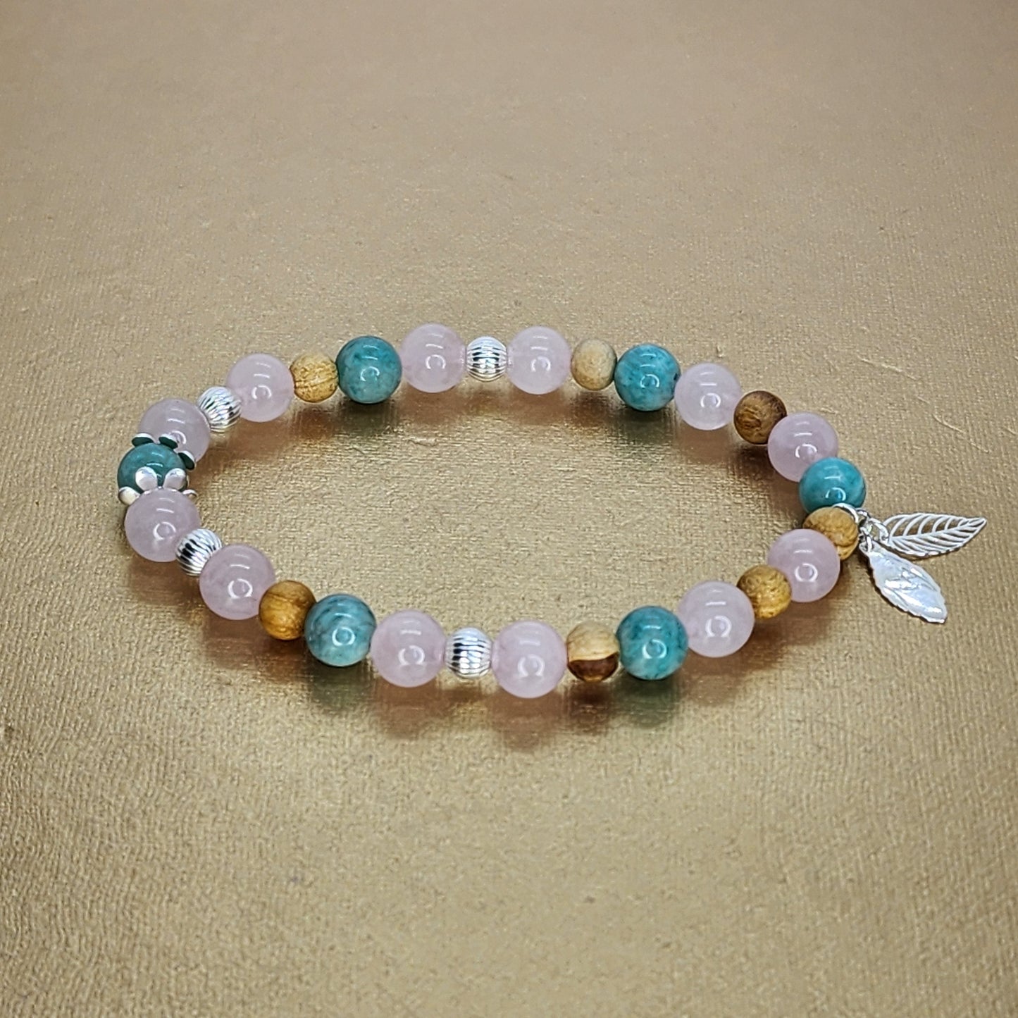 Bracelet L'Eveil d'Anliz - Palo Santo - Quartz - Amazonite  & Argent Fée de Laurier