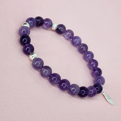 Bracelet Eclats Mystiques - Améthyste -Argent 925 Fée de Laurier