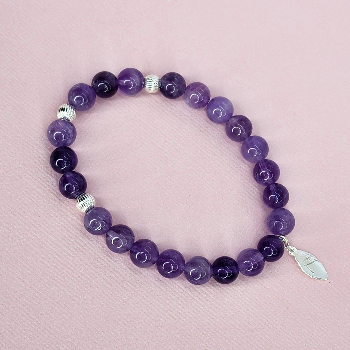 Bracelet Eclats Mystiques - Améthyste -Argent 925 Fée de Laurier