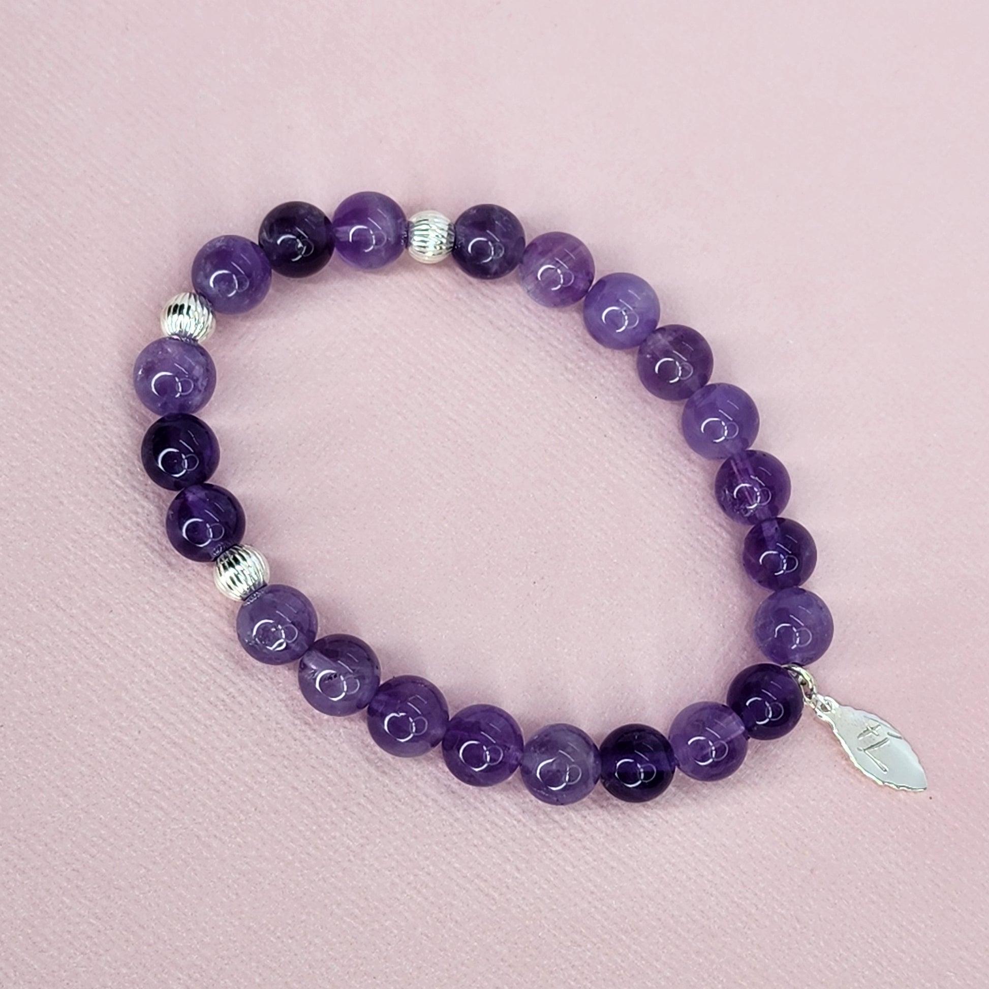 Bracelet Eclats Mystiques - Améthyste -Argent 925 Fée de Laurier