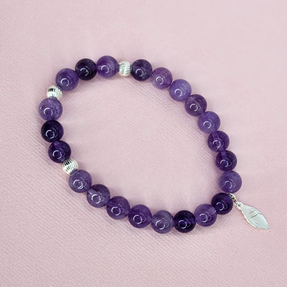 Bracelet Eclats Mystiques - Améthyste -Argent 925 Fée de Laurier