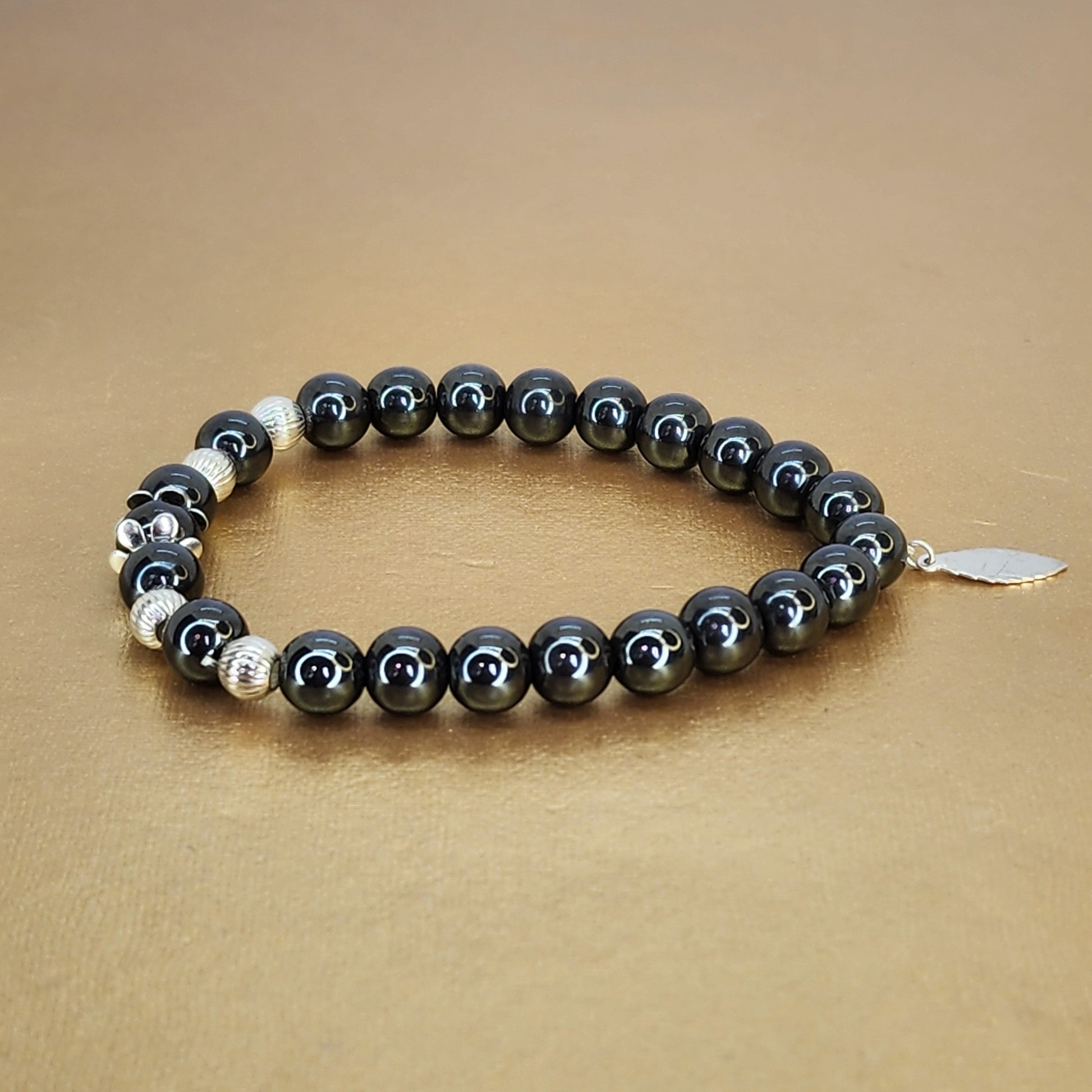 Bracelet Equilibre Profond - Hématite - Argent 925 Fée de Laurier