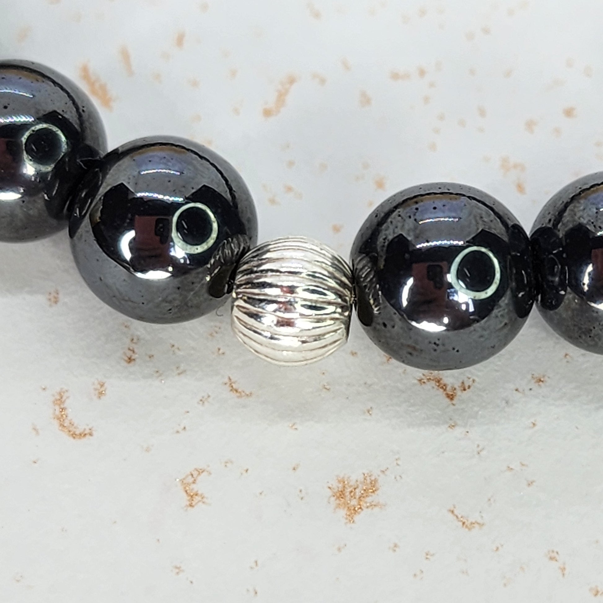 Bracelet Equilibre de Fer - Hématite - Argent 925 Fée de Laurier