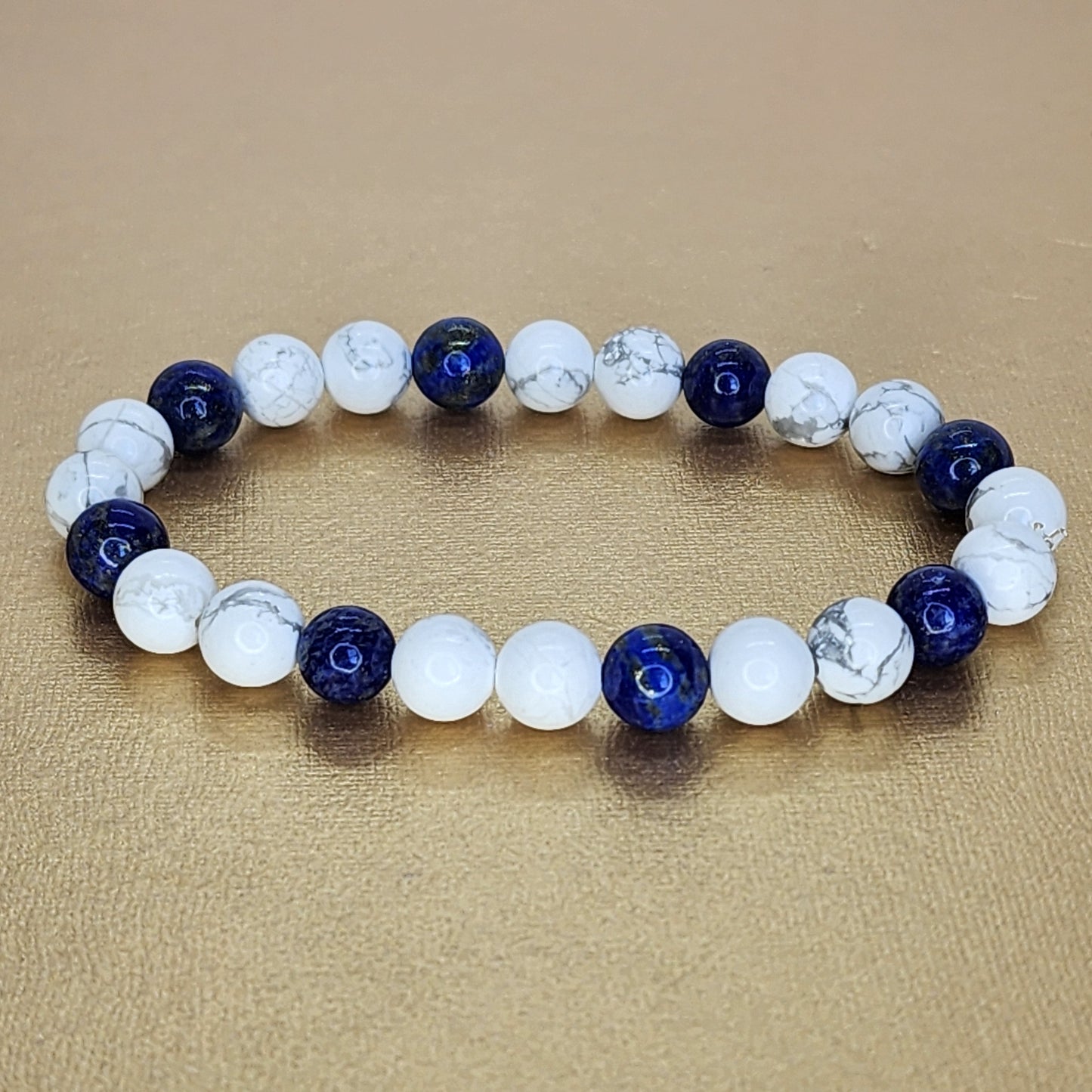 Bracelet Douceur de Mô – Howlite - Lapis Lazuli Fée de Laurier