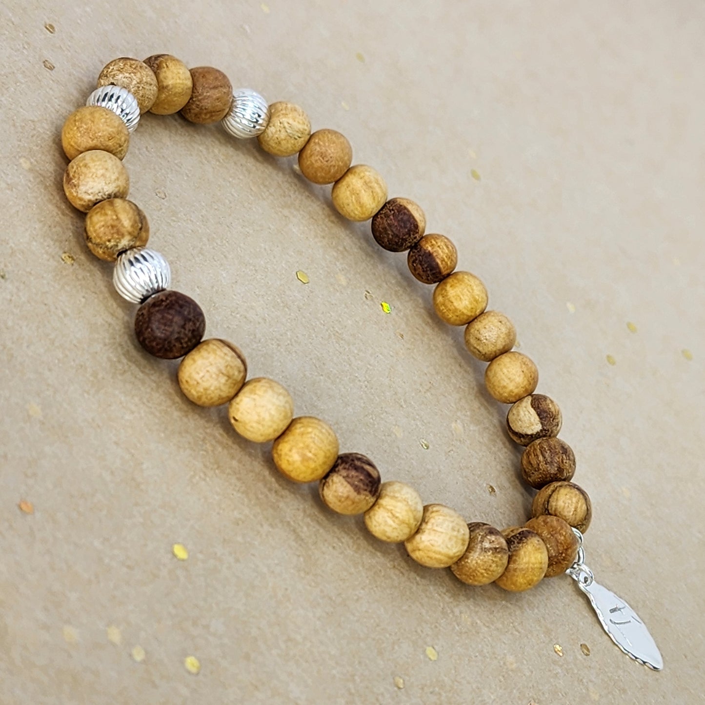 Bracelet La Sagesse de Lili - Palo Santo & Argent 925 Fée de Laurier