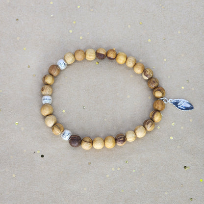 Bracelet La Sagesse de Lili - Palo Santo & Argent 925 Fée de Laurier