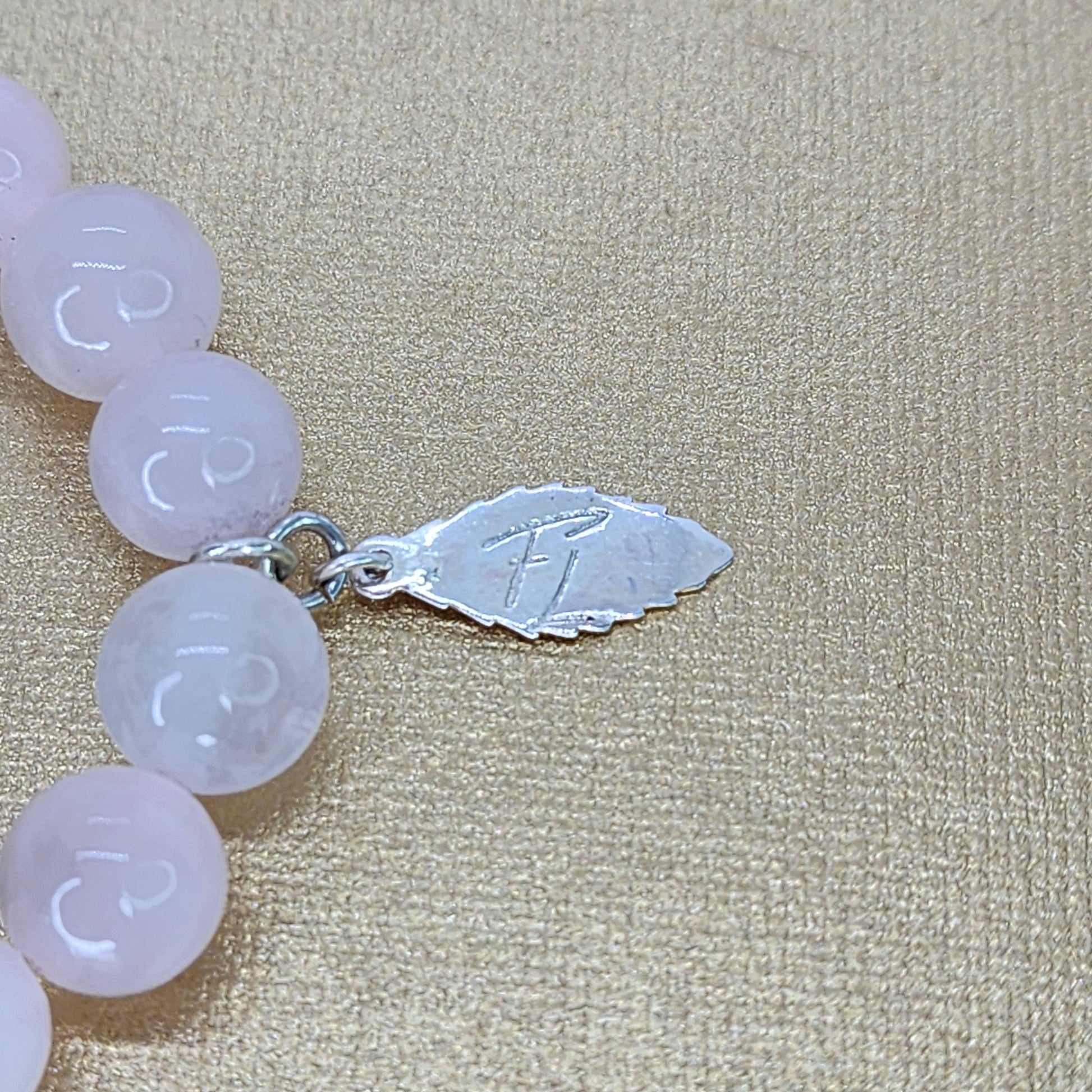 Bracelet Lumière Pure – Quartz Rose - Howlite & Argent Fée de Laurier