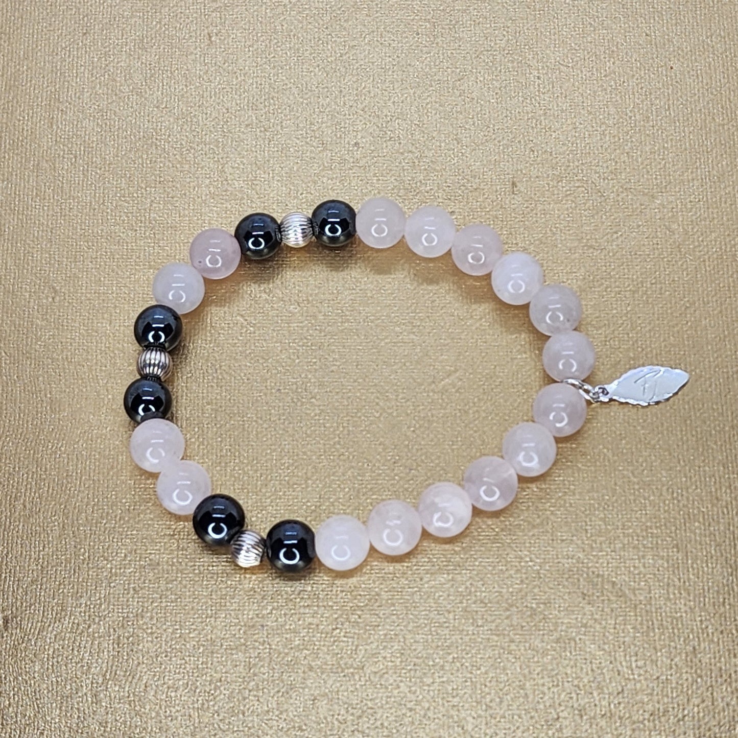 Bracelet Equilibre du Coeur - Quartz - Hématite & Argent Fée de Laurier