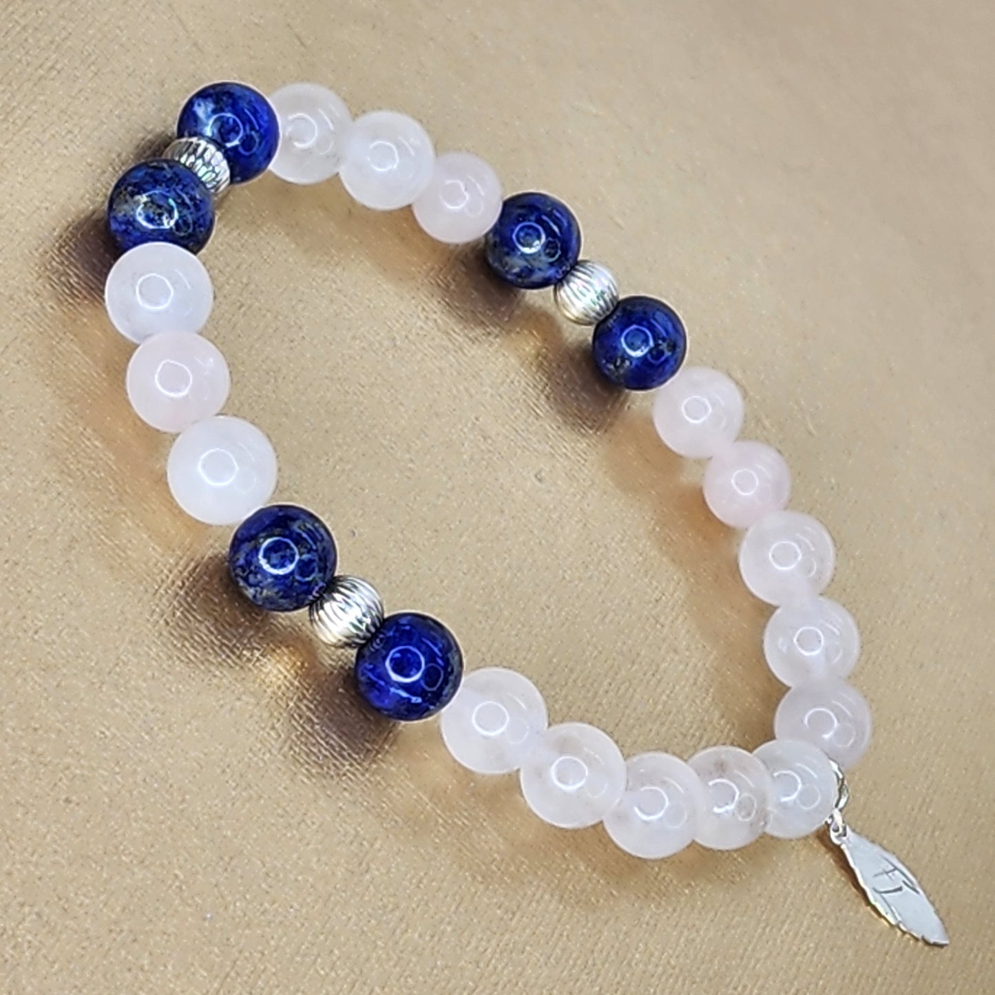 Bracelet Harmonie Sacrée – Quartz - Lapis Lazuli & Argent Fée de Laurier