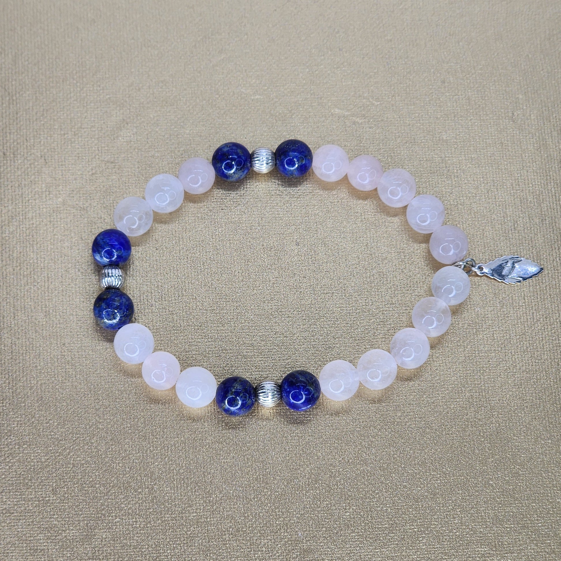 Bracelet Harmonie Sacrée – Quartz - Lapis Lazuli & Argent Fée de Laurier
