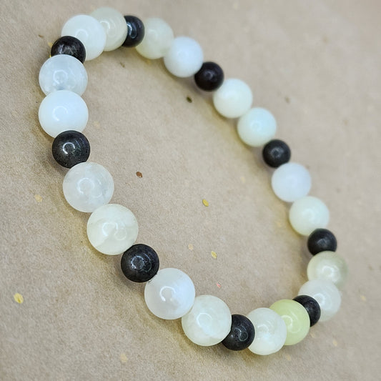 Bracelet Harmonie Dorée - Jade Verte - Pyrite Fée de Laurier