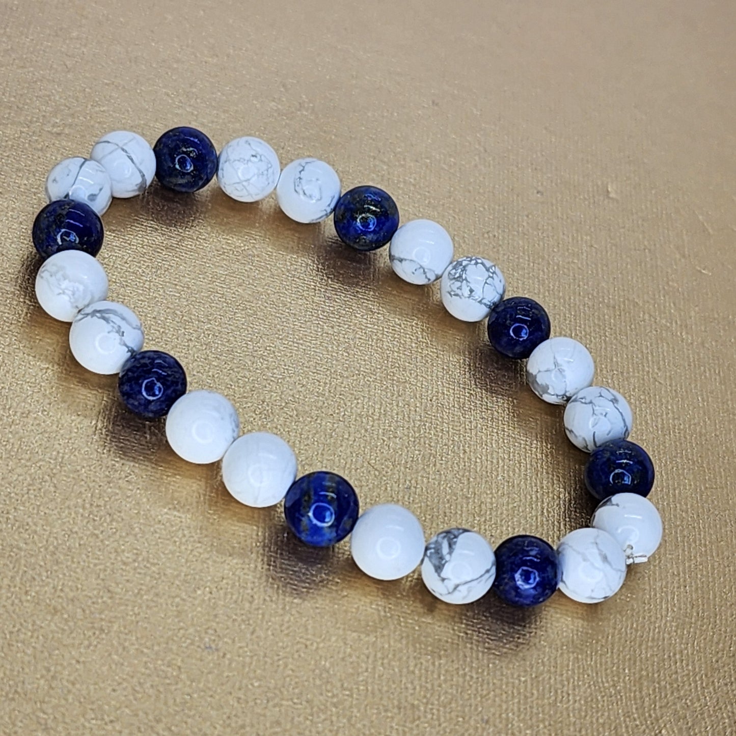 Bracelet Douceur de Mô – Howlite - Lapis Lazuli Fée de Laurier