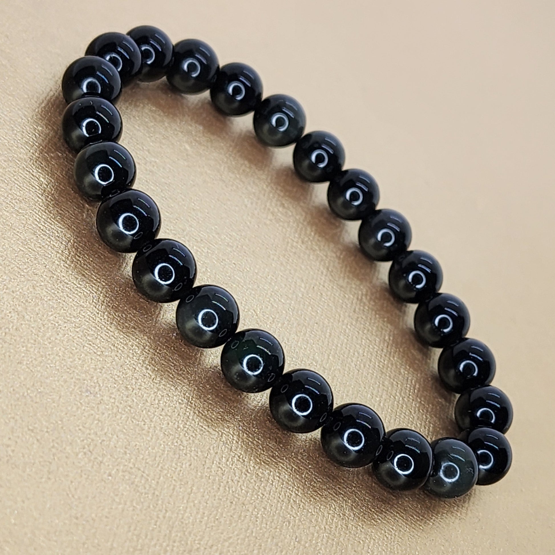 Bracelet Force Dorée - Obsidienne Dorée Fée de Laurier