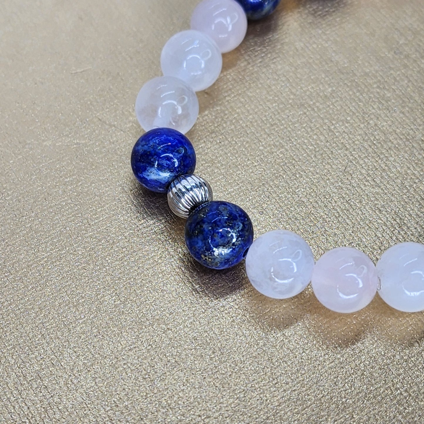 Bracelet Harmonie Sacrée – Quartz - Lapis Lazuli & Argent Fée de Laurier