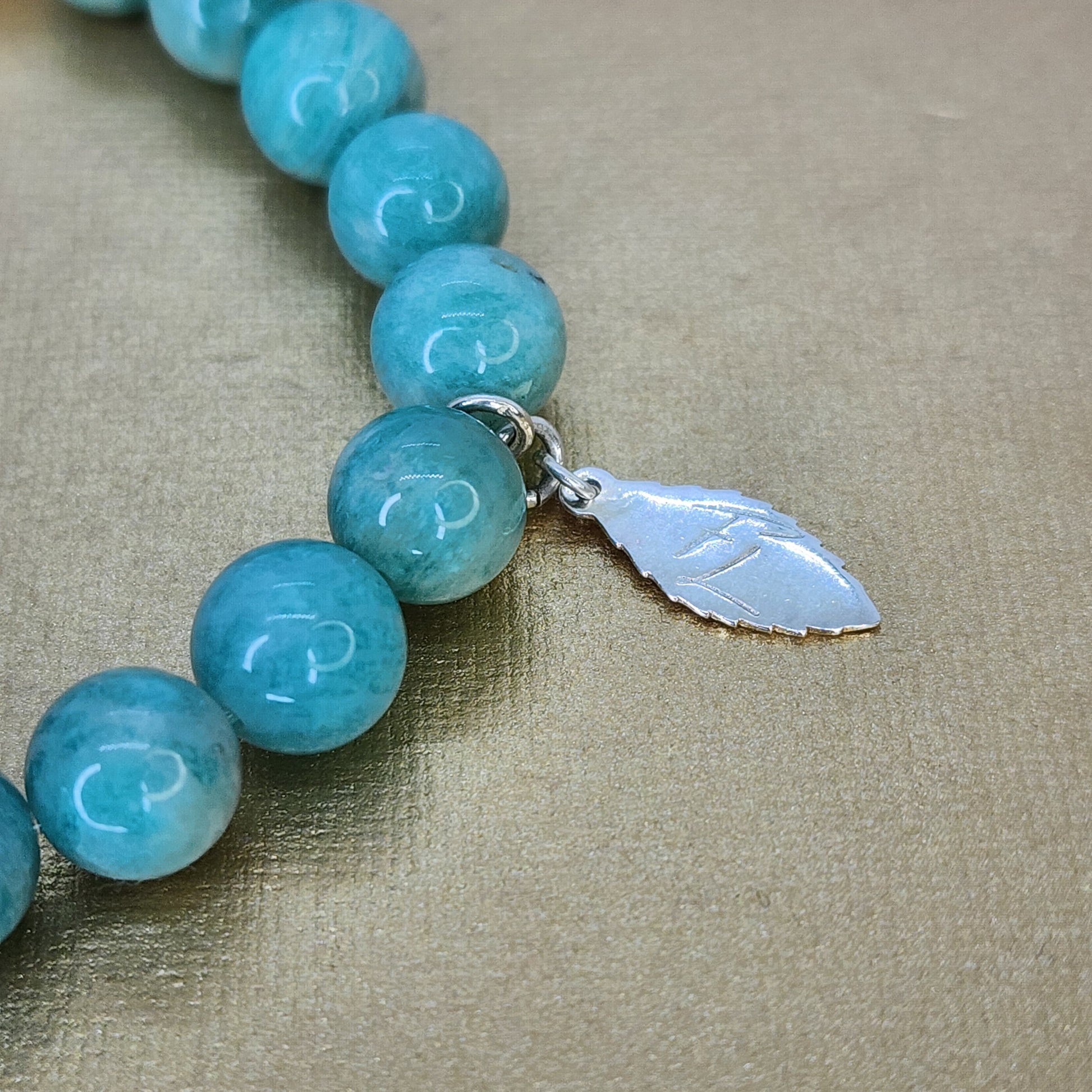 Bracelet Confiance d'Azur - Amazonite - Howlite & Argent Fée de Laurier