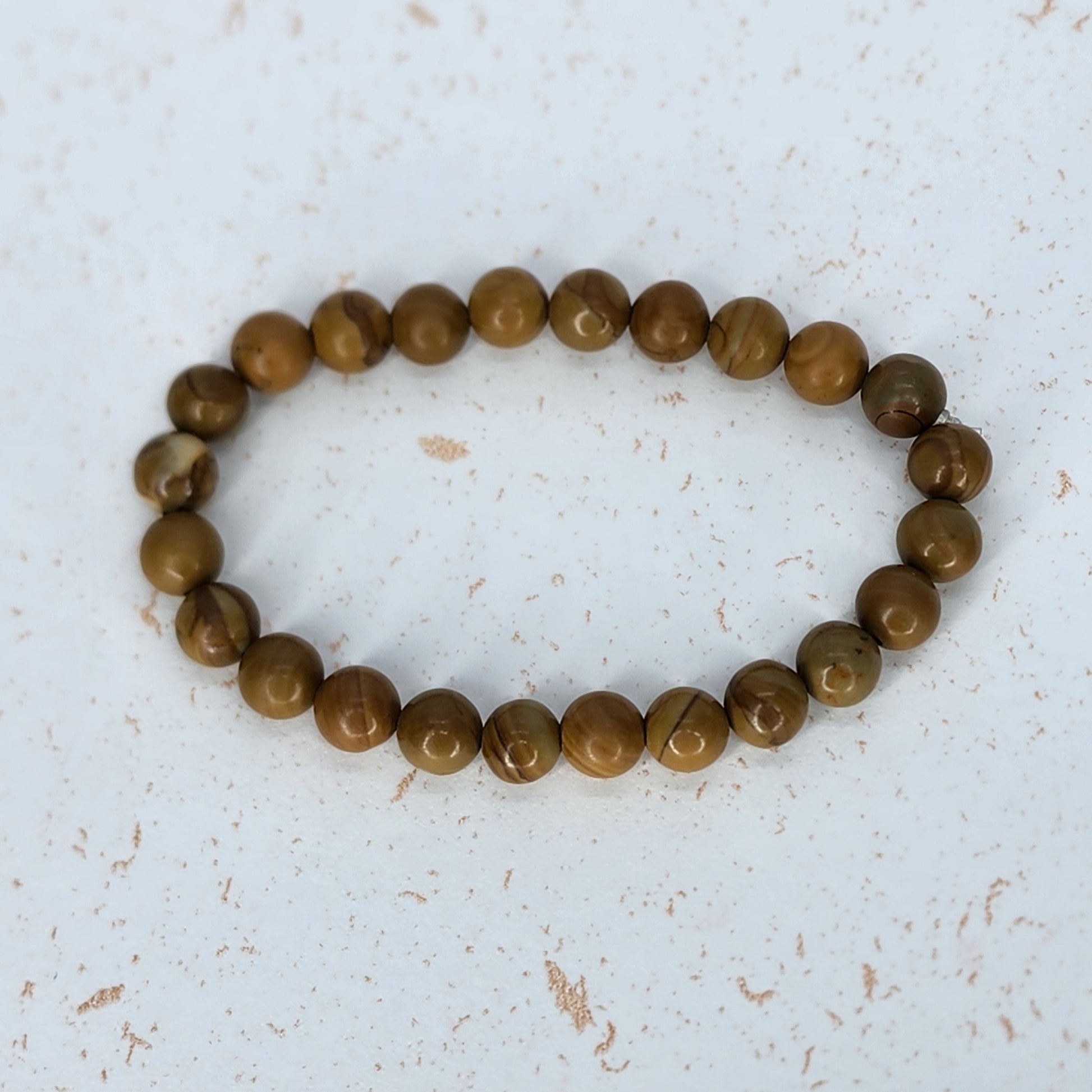 Bracelet Energie de Gaia - Fossile de Bois Fée de Laurier